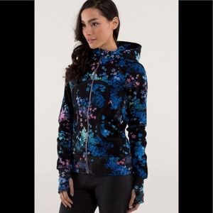 💜LULULEMON SCUBA HOODIE/JACKET-PETAL POP MULTI/FRESH TEAL-10💜